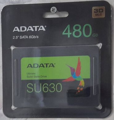Digər ehtiyat hissələri: Yenidir. Qutusu açılmayıb ADATA 480GB SSD, SATA-3, 2.5" / 7mm