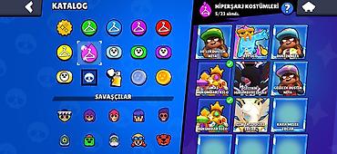 Brawl Stars hesabı – yüksək səviyyəli kolleksiya - Kupa yolu: 85,916