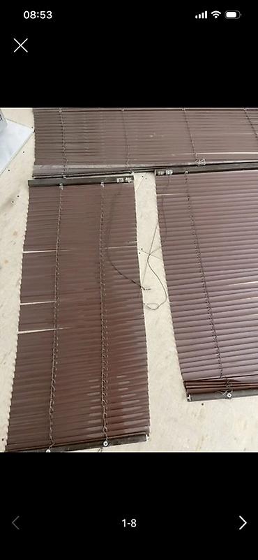 Шторы и жалюзи: Məhsul: Yatay jalüz pərdələr (qəhvəyi rəng) Təsvir: - Material — 1