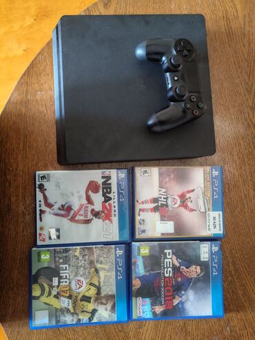 PS4 (Sony Playstation 4): Ps4 Slim 500gb. Original dualshock 4 disk
