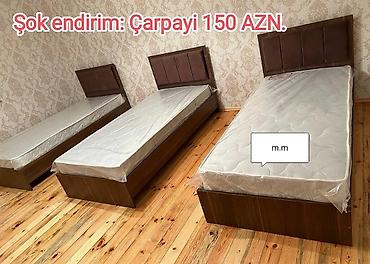 Çarpayılar: Yeni, Təknəfərlik çarpayı, Bazasız, Matras ilə, Siyirməsiz, Azərbaycan — 4