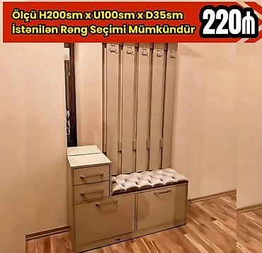 doşəy: Məhsul: Tək nəfərlik çarpayılar və dəhliz güzgülü askılıq dəsti - — 2