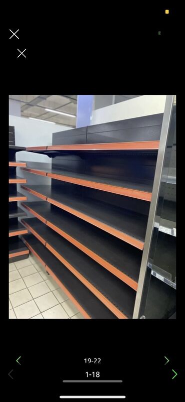 Витрины: Стеллаж, Витрины, стеллажи, полки торговые у металлические б/у, полка — 17