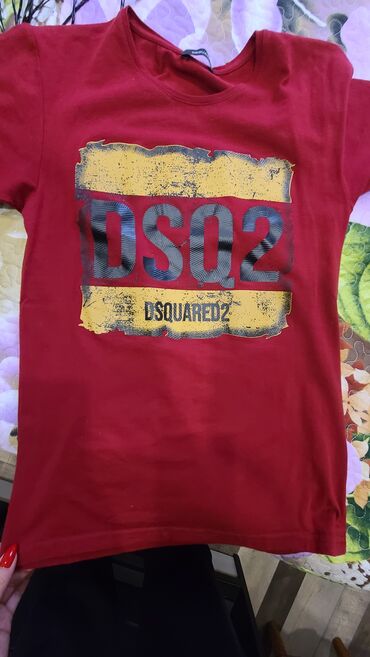 льняная футболка мужская: Футболка S (EU 36), цвет - Красный