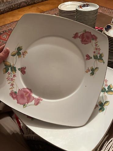 Boşqablar, rəng - Ağ, Farfor