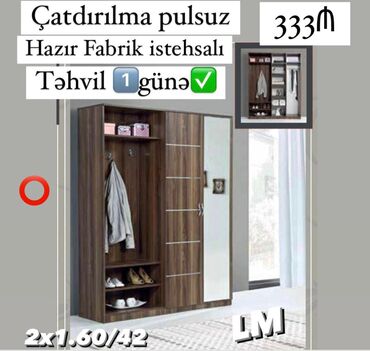 шкафчики на балконе: Yeni, Dəhliz dolabı