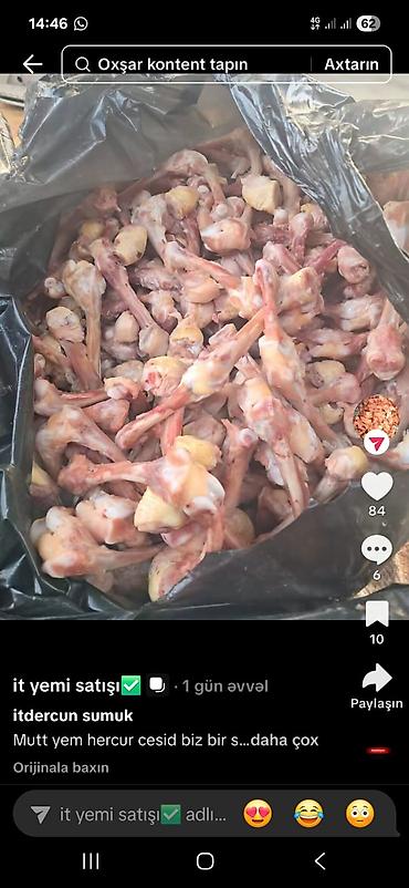 Yemlər: It yemi. Toyuqun Qabirga ve Bud sumuyu, Toyuq farji ciyer boyun -da lalafo.az — 11 Yemlər: It yemi. Toyuqun Qabirga ve Bud sumuyu, Toyuq farji ciyer boyun — 11