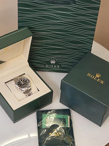 Şəxsi əşyalar: Yeni, Qol saatı, Rolex, rəng - Qara — 1