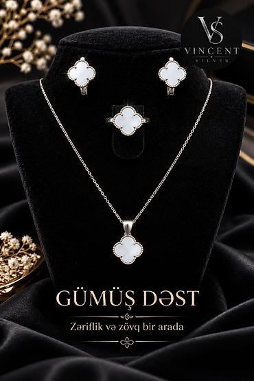 gumus dest: Dəstə daxildir: Boyunbağı, Gümüş, 925 Əyar — 2