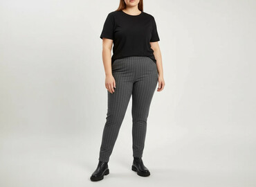 cross jeans zakręt: Material trousers for women, size 4XL