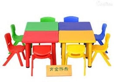 детские столы и стулья для детского сада: Парта Новый