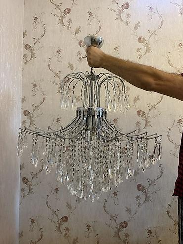 Ev üçün dekor: Çılçıraq, 10 və daha çox lampa, Xrustal — 2