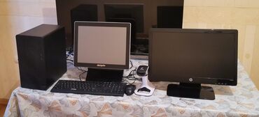 Masaüstü kompüterlər və iş stansiyaları: Magaza ucun kompyuter sistemi 550azn. 1 toucscreen, 1 sistem bloku, 1