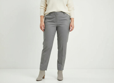 Material trousers for women, size XL