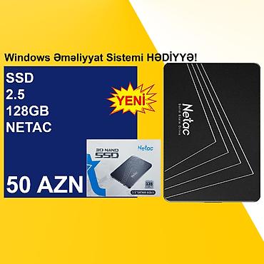 SSD diskləri: SSD-lər” ⭐2.5 SSD 128GB Netac (Yeni) - 50 AZN ⭐2.5 SSD 128GB Netac — 6
