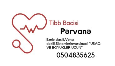 Nitril əlcəklər: Tibb bacısı Xırdalan. Əzələ daxili,Vena daxili,sistemlərin