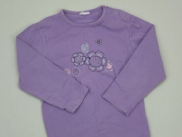 liliowa bluzka: Bluzka, 1.5-2 lat, 86-92 cm, stan - Zadowalający