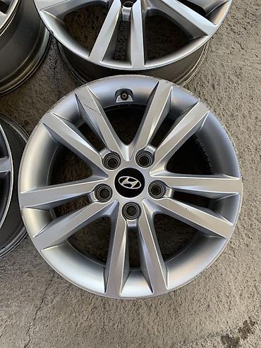 5 114 3 16: Литые Диски R 16 Hyundai, Комплект, отверстий - 5, Б/у — 4