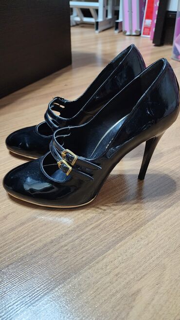 замшевые женские туфли: Туфли 40, цвет - Черный