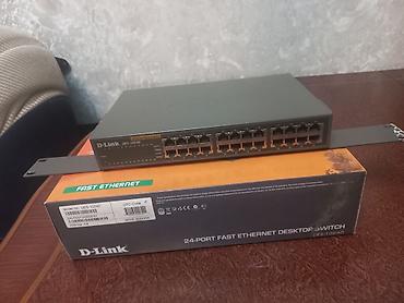 Modemlər və şəbəkə avadanlıqları: D‑Link DES‑1024D 24-port Fast Ethernet switch Xüsusiyyətlər: - 24x — 7