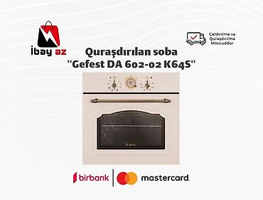 Quraşdırılan soba "Gefest DA 602-02 K64S"Quraşdırılmış soba Gefest DA