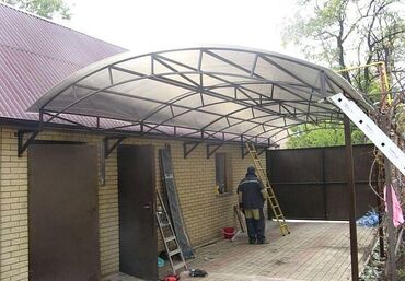 ученический стол для дома: Навес, Арочный, Металл, Поликарбонат