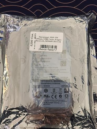 Внутренний жесткий диск Seagate Barracuda 1 ТБ. Характеристики: -
