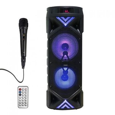 проводной микрофон для караоке: Портативная Bluetooth колонка BT Speaker ZQS-6201 с микрофоном и