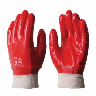 перчатки спортивные: Хлопчатобумажные маслобензостойкие перчатки с нитриловым покрытием