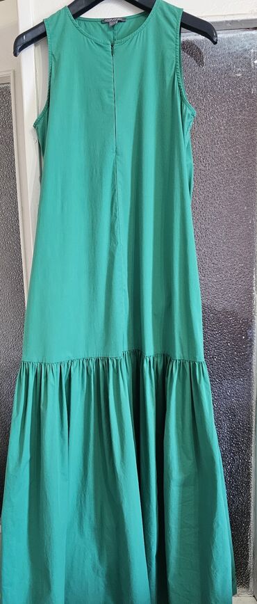 платье зеленое: Повседневное платье, Турция, Лето, Длинная модель
