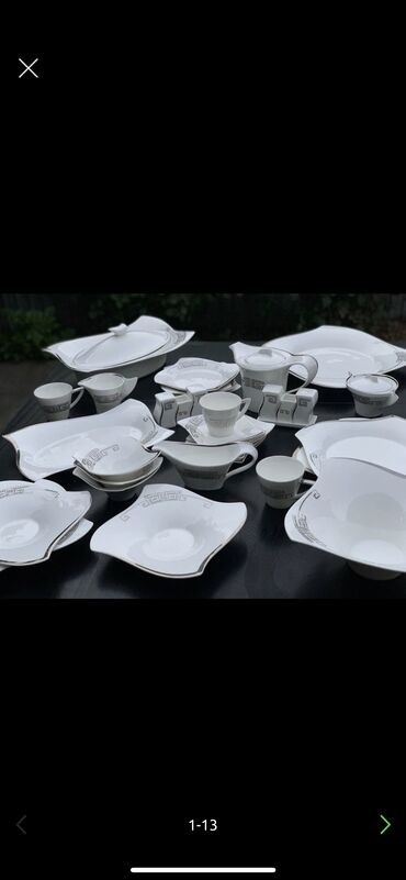 тарелки белые: Продаю сервиз, в идеальном состоянии, пользовались только тарелками