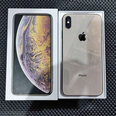 aydın 6s: IPhone Xs, 64 GB, Qızılı, Simsiz şarj, Zəmanət, Face ID