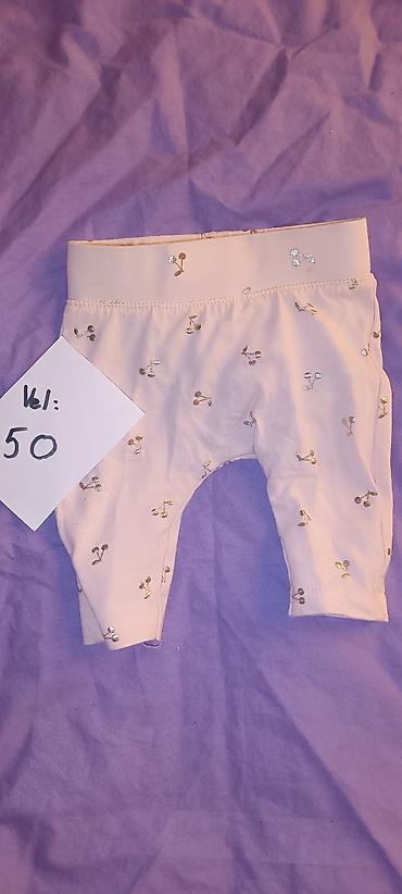 plisani skafander za bebe: Bebi helanke/pantalonice – veličina 50 - Boja: svetlo roze - — 1