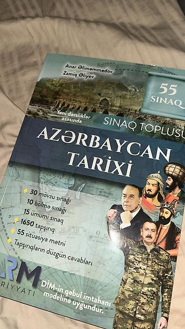 Testlər: “Azərbaycan Tarixi – Sınaq Toplusu” Müəlliflər: Anar Əliməmmədov — 1