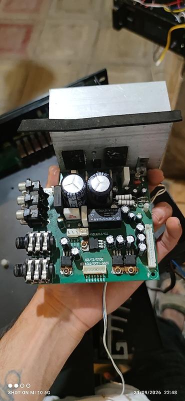 ses mixeri: Məhsul: Aktiv subwoofer/amplifikator modul kartı (alüminium — 4