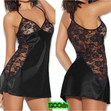 sexy carape: Prelep sexy Babydoll sa crnim čipkanim radom u više boja. Uz babydoll