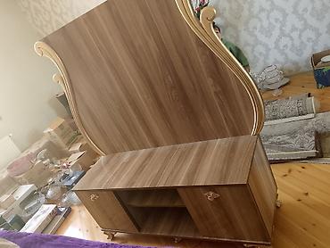 aydınoğlu mebel: Klassik üslubda TV stendi və dekorativ panel dəsti. - Material: ağac — 1