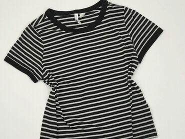 białe bluzki w czarne kropki: T-shirt, H&M, M, stan - Dobry