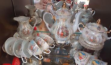 kahla: Çay dəsti, rəng - Ağ, Farfor — 3