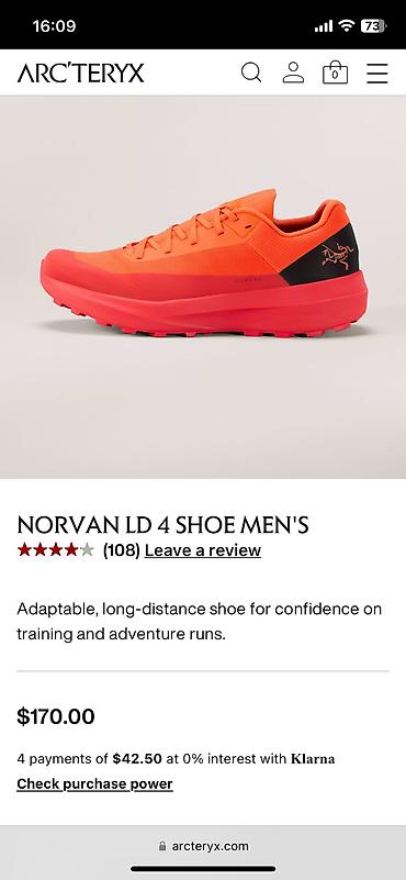 кроссы: ARCTERYX Norvan LD 4 Men’s — кроссовки для трейлраннинга и длительных — 10