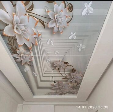 Светодиодная потолочная панель: Натяжной потолок с декоративным рисунком. Подходит для создания — 10