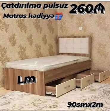 Asılqanlar: Yeni, Təknəfərlik çarpayı, Bazasız, Matras ilə, Siyirməli