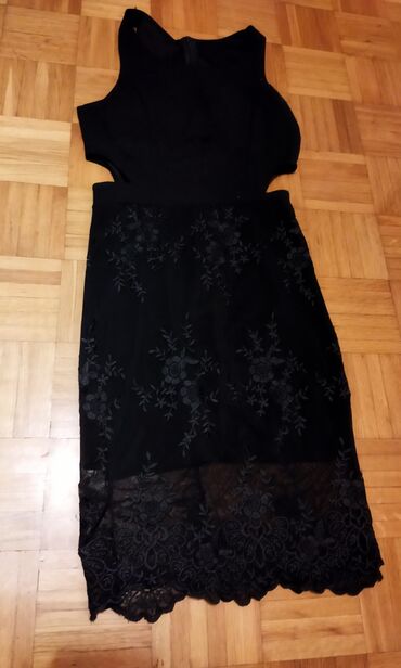 elegantne crne haljine: S (EU 36), bоја - Crna, Večernji, maturski, Kratkih rukava