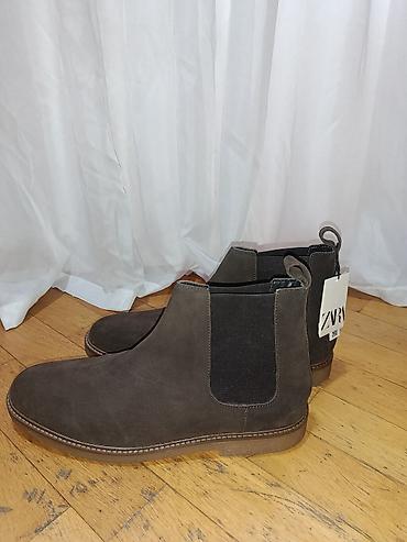 bot batinka: ZARA kişi Chelsea çəkmələri - Model: Chelsea Boots - Rəng: tünd — 1