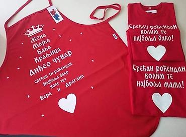 stilsko: Kecelje sa personalizovanom štampom po želji.Prijatna tkanina za — 4