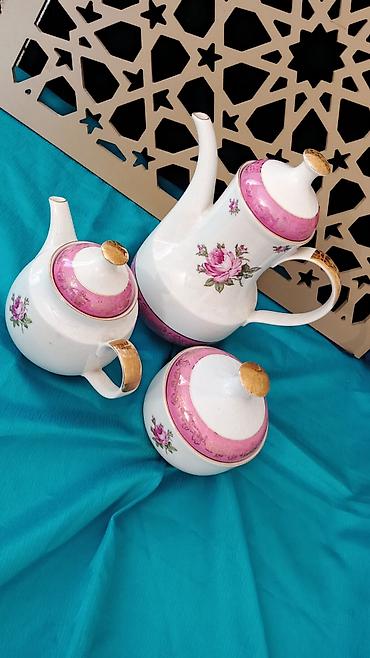 xrom caydan: Çay dəsti, rəng - Ağ, Farfor — 2
