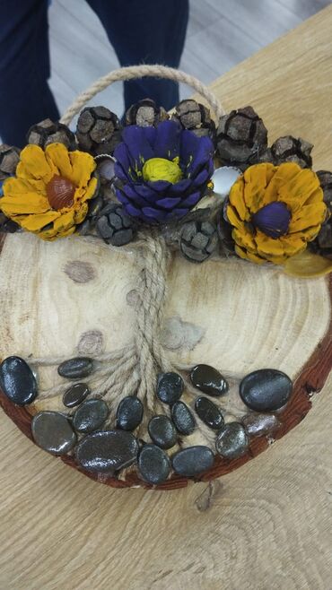 Şəkillər, tablolar: Məhsul: Dekorativ əl işləri – divar asılqanları - Material: təbii — 11