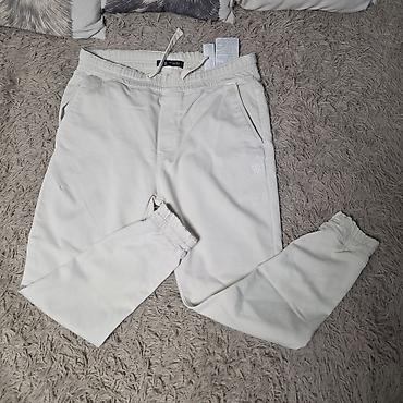 Брюки: Мужские брюки, XL, 2XL, L, Zara, Б/у, цвет - Бежевый, Платная доставка, Бесплатная доставка, Самовывоз — 4