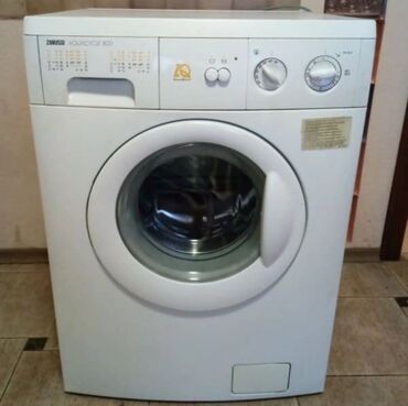 резина для стиральной машины: Стиральная машина Zanussi, Б/у, Автомат, До 5 кг, Полноразмерная
