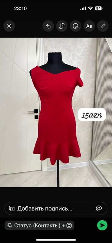 Dəstlər, kostyumlar: Qadın geyimləri 1) Bej rəngli trikotaj dəst – 10 AZN - V-yaxa — 16